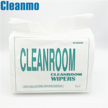 55% cellulose and 45% polyester cleanroom nonwoven wiper